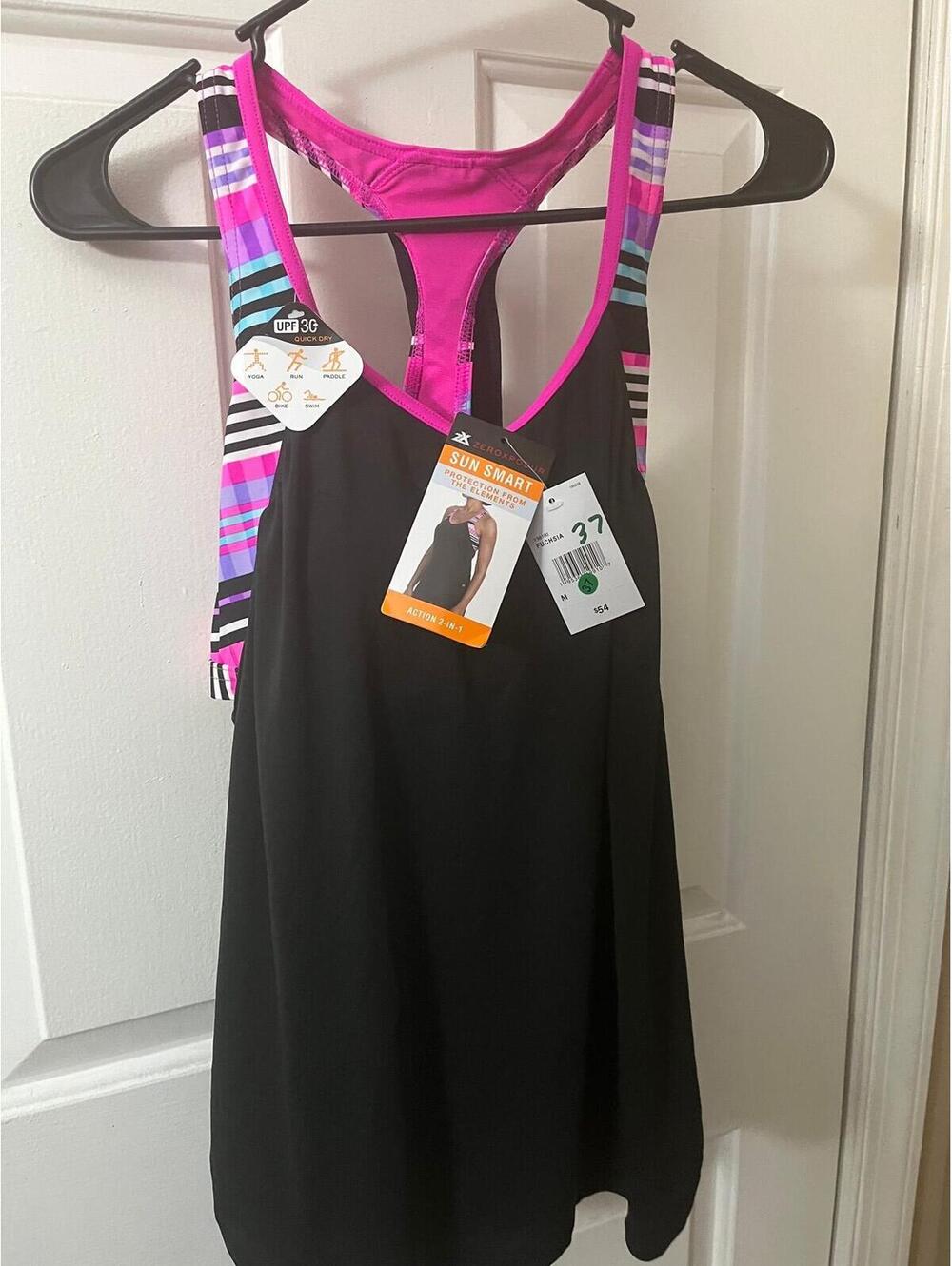 ZeroXposur Sun Smart Tankini Top UPF 30+ NWT